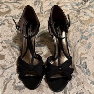 Naturalizer Black Strappy Heels